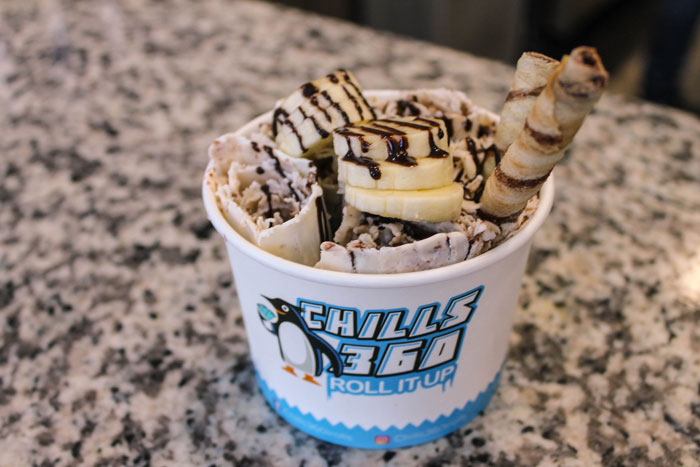 Chills 360 ice cream rolls