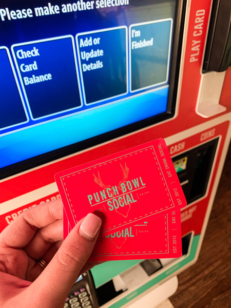 Game Cards at Punch Bowl Social