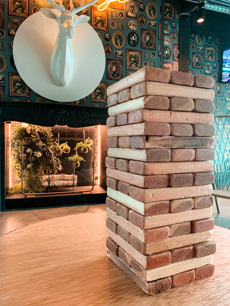 Giant Jenga at Punch Bowl Social